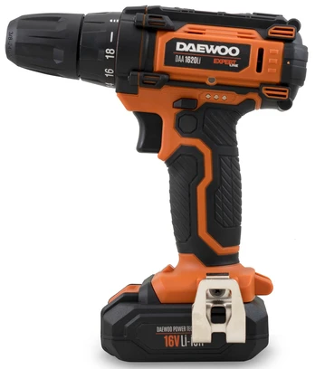 Akumuliatorinis suktuvas-gręžtuvas Daewoo DAA 1620Li, 16 V, 1500 mAh