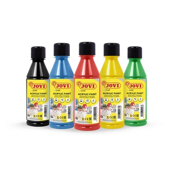 Akriliniai dažai JOVI, 250ml, baltos sp.