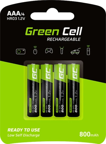 GREENCELL GR04 4x Batteries AAA