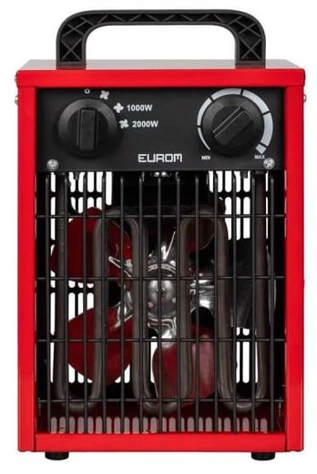 Elektrinis oro šildytuvas EUROM EK2000 2kW, raudonas