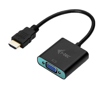Adapteris i-Tec HDMI - VGA VGA, HDMI, 0.15 m, juoda