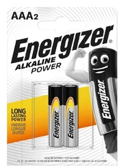 Elementai ENERGIZER Alkaline Power , AAA, LR03, šarminiai, 2 vnt kaina