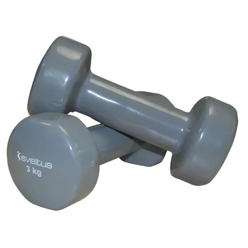 Hanteliai vinil. SVELTUS Epoxy 1183 2x3kg Grey
