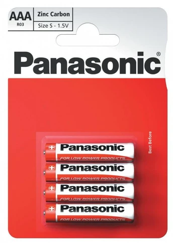 ELEMENTAI Panasonic RED Zinc R03 (AAA) 4BP