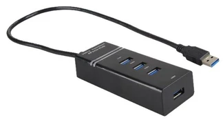 IBOX IUH3FB HUB USB 3.0 BLACK 4-PORTS