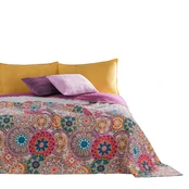 Lovatiesė DecoKing Bibi, balta/violetinė, 260 cm x 280 cm kaina
