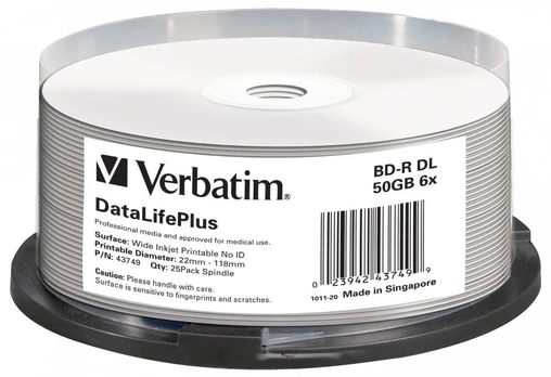 VERBATIM 43749 BluRay BD-R DL Verbatim