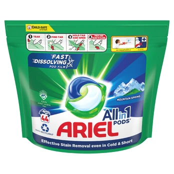 Procter Gamble Skalbimo kapsulės Ariel Mountain Spring, 44vnt l