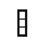 ENTRY PANEL 3MOD. FLUSH FRAME/BLACK/ IP VERSO 9155013B 2N kaina
