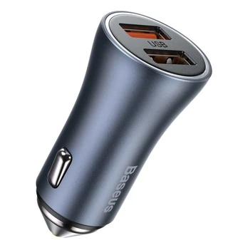 Automobilinis įkroviklis BASEUS CCJD-A0G Grey