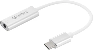 Adapteris Sandberg USB-C Audio 3.5 mm, USB-C kaina