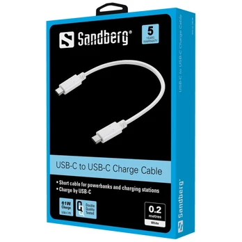 Sandberg USB-C įkrovimo laidas 0,2 m