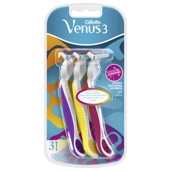 Vienkartiniai skustuvai VENUS 3, 3 vnt.