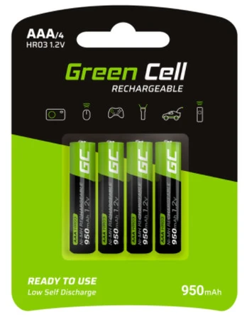 GREENCELL GR03 4x Batteries AAA