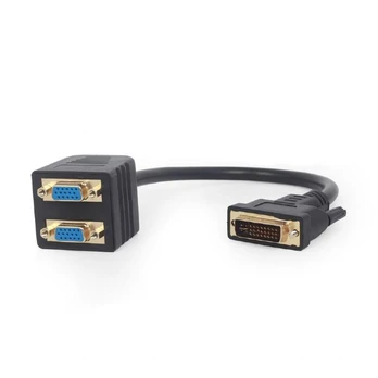 KABELIŲ DALYTUVAS DVI Į DUAL VGA/A-DVI-2VGA-01 GEMBIRD