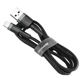 Laidas Baseus, USB 2.0/Lightning, 2 m, juoda