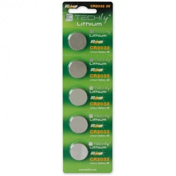 Baterijos Techly PC CR2032 3V 5vnt 307063