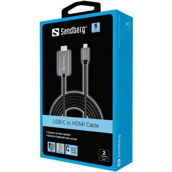 Sandberg 136-21 USB-C to HDMI Cable 2M