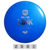 Diskgolfo diskas Putter HARD EXO LINK Evolution Blue kaina
