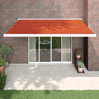 Ištraukiama markizė, oranžinė/ruda, 4x3m, audinys ir aliuminis