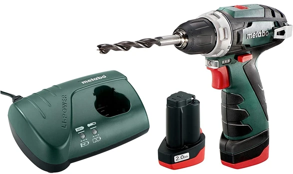 Metabo Akumuliatorinis suktuvas/gręžtuvas PowerMaxx BS Basic 2x2,0Ah, CT