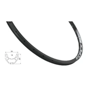 Ratlankis FORCE Basic Disc 27,5" (584x18), 36H (juodas) kaina