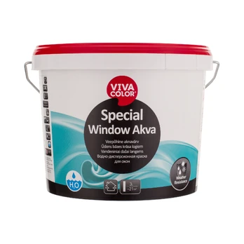 Emaliniai dažai Vivacolor Special Window Akva, 2.7 l, balta
