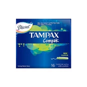 Tamponai TAMPAX Compak Super, 16 vnt. kaina