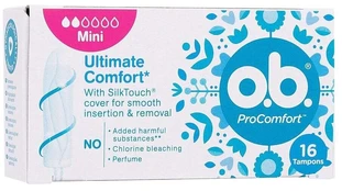 Tamponai O.B. ProComfort Mini, 16 vnt. kaina