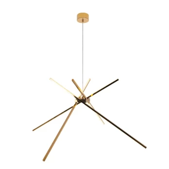 Pakabinamas šviestuvas Spider auksinis
