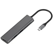 Extra Digital Adapteris USB Type-C - 2 x USB 3.0, Type-C PD, HDMI kaina
