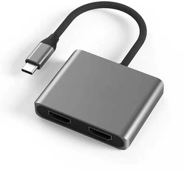 Extra Digital Adapteris USB Type-C - 2x HDMI 4K