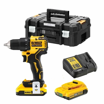 Akumuliatorinis suktuvas-gręžtuvas Dewalt DCD708D2T-QW, 18 V, 2000 mAh