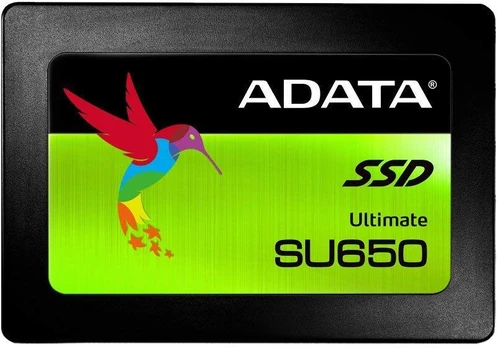 ADATA Ultimate SU650 3D NAND SSD 960 GB, SSD form factor 2.5”, SSD interface SATA, Write speed 450 MB/s, Read speed 520 MB/s