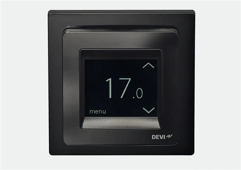 Termostatas Devi DEVIreg Touch, prisukamas, juoda