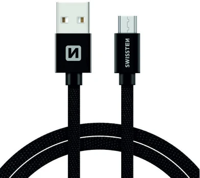 Swissten Textile Quick Charge Universal Micro USB Data and Charging Cable 1.2m