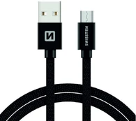 Swissten Textile Quick Charge Universal Micro USB Data and Charging Cable 1.2m kaina