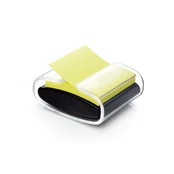 Lipnių lapelių dėklas Post-it® Z-Notes PRO, juodos spalvos/skaidrus kaina