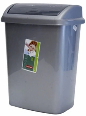 Šiukšliadėžė Curver Dominik, pilka, 10 l