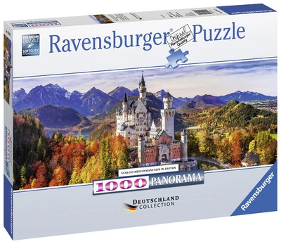 Dėlionė Ravensburger Panoramika: Neuschwanstein pilis, 1000 d.
