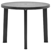 Sodo stalas, antracito spalvos, 89cm, plastikas kaina