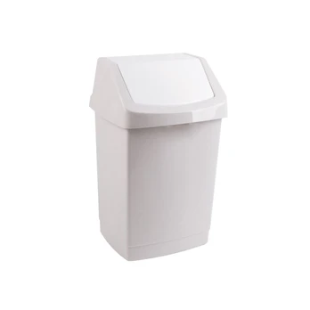 Šiukšliadėžė Curver Click-It, sidabro, 50 l
