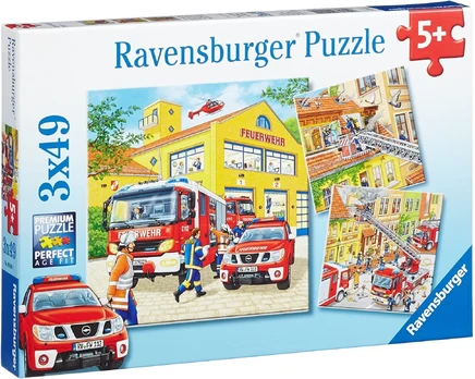 Dėlionės komplektas Ravensburger Fire Brigade Run