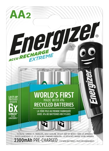 ENERGIZER Kraunami elementai Extreme AA HR6 2300mAh 1.2V B2 2vnt