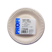 Lėkštė, popierinė, PROFI, D 15 cm, 100 vnt. kaina