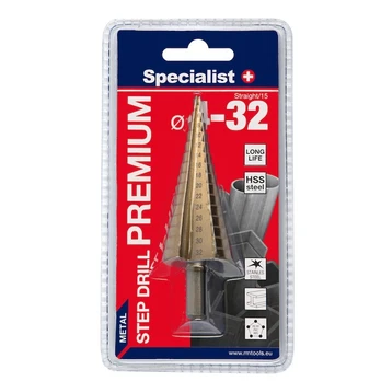 Grąžtas Specialist+, universalus, tiesus, 32 mm x 16 mm