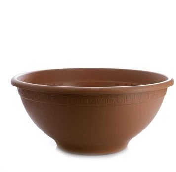 Vazonas Plasticotto, plastikinis, Ø 50 cm, rudas