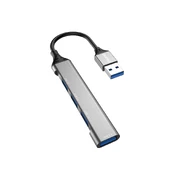 Dudao HUB 4in1 USB-A - 4x USB-A (3 x USB2.0 / USB3.0) 6.3cm (A16B) kaina