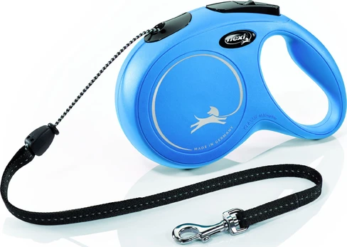 Automatinis pavadėlis Flexi New Classic Cord, mėlynas, M 8m