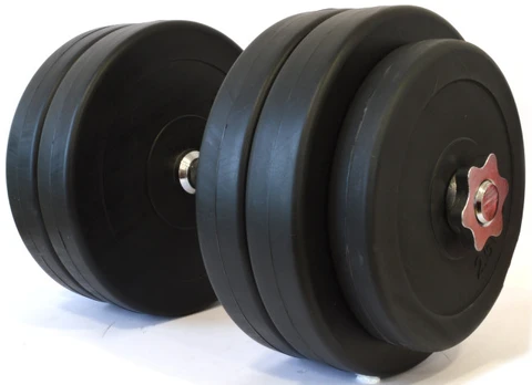 Surenkamas Cementinis Hantelis Tomaz Sport Start 25 kg Plieno Grifas